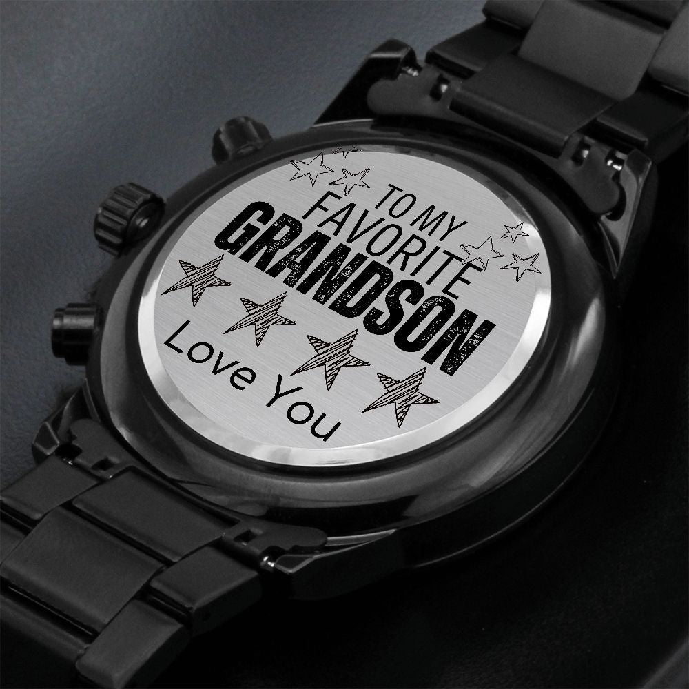 Best Gift For Grandpa From Grandson | Engraved Watch – Blessed Assurance  Gifts